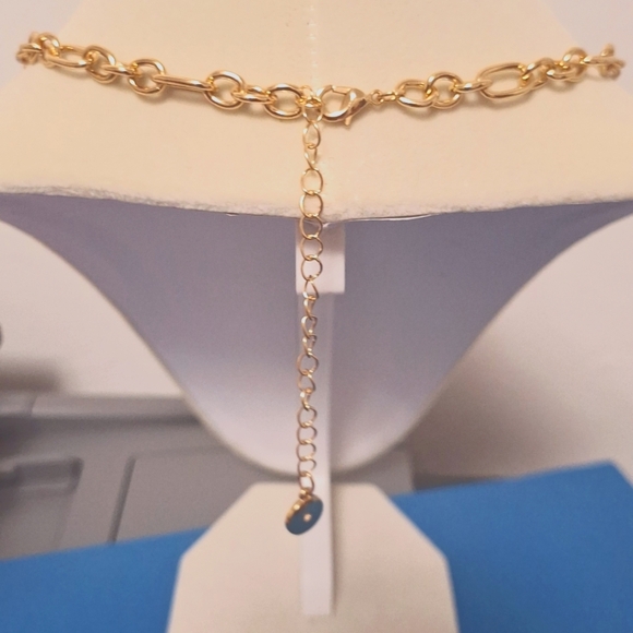 Piper-k 18+3" Necklace Cubic Zirconia  Glass Stones Natural Shell - Picture 4 of 6